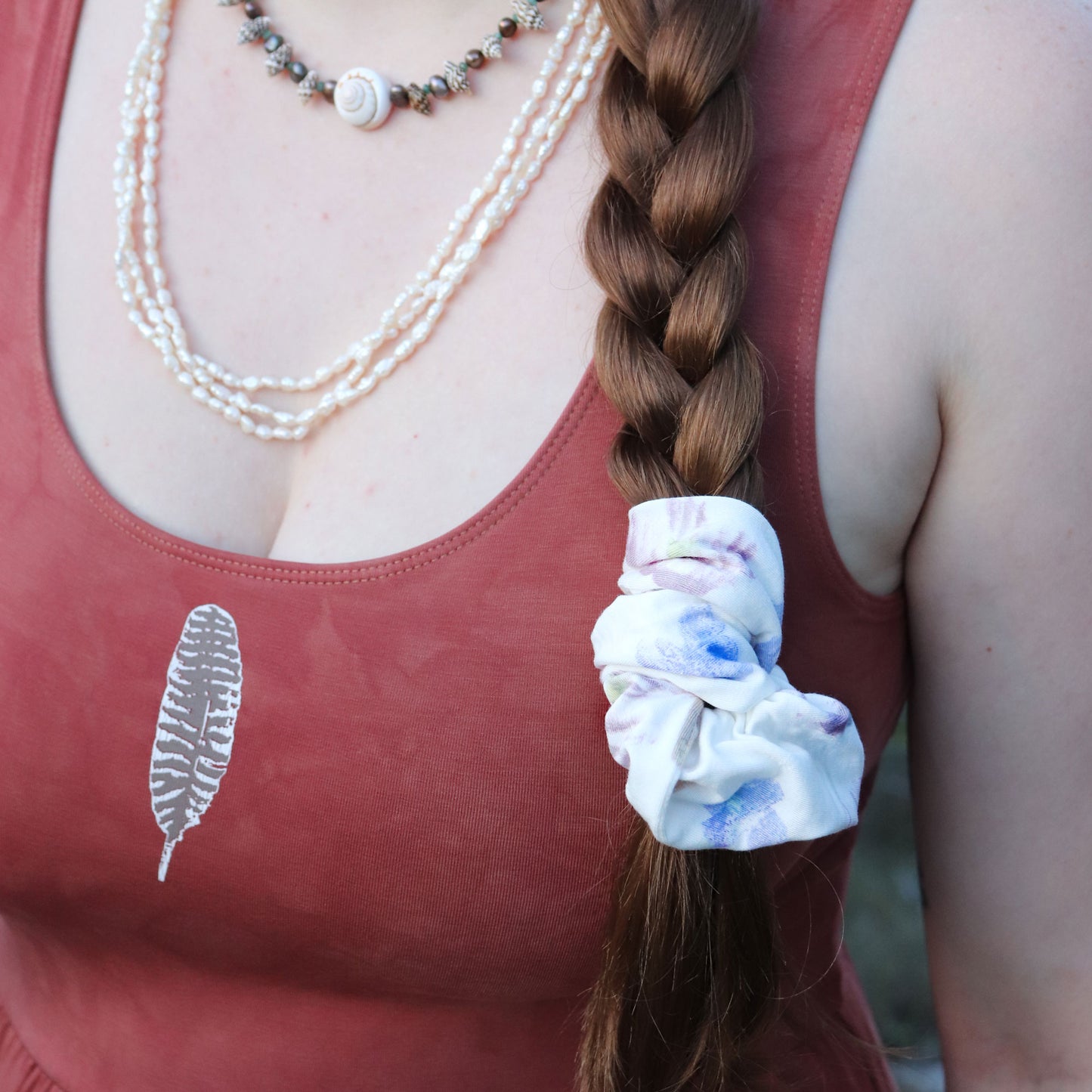 Flower Garden Scrunchie
